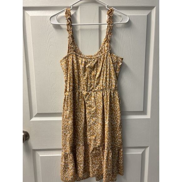 Banana Republic Yellow Gold Dress Cottage Size M - Picture 4 of 6